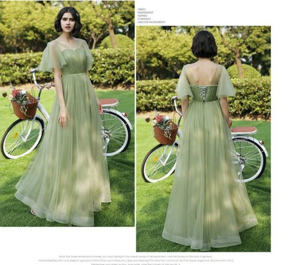 Off-shoulder Bridesmaid Group Evening Dress Host's Dress Women