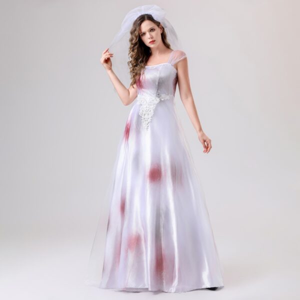 Cosplay Ghost Bride Dress for Women Party Dance Role Playing Dress