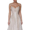 Sexy Strapless Embroidered Sleeveless Dress Evening Gown