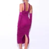 Mesh splicing bandage and suspender fashionable women's dress