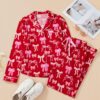 101729811-0d8e72321ce0a641.jpg Red Sweet Bow Print Shirt Style Top Long 2pcs Pajama Set