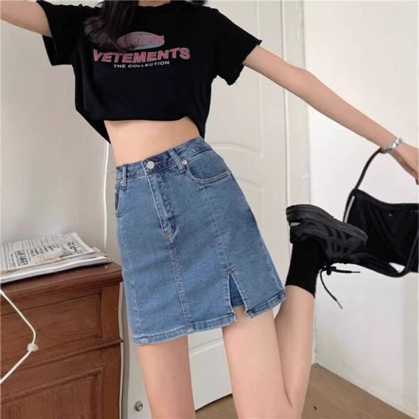 Summer Lightweight Denim Skirt for Women