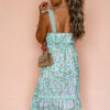 Pink Floral Lace Tied Strap Empire Waist Maxi Dress