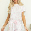 101730187-1f37433892aec680.jpg Pink Floral Lettuce Trim Tee and Shorts Ribbed Lounge Set