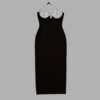 European and American sexy neck hanging bandage dress