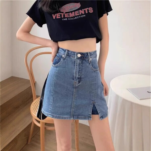 Summer Lightweight Denim Skirt for Women