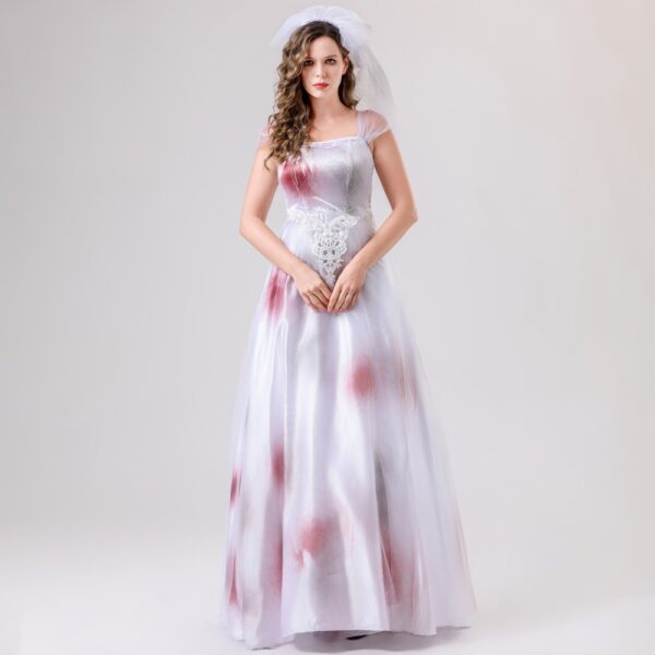 Cosplay Ghost Bride Dress for Women Party Dance Role Playing Dress
