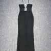 Strapless Luxury Diamond Elegant Celebrity Party Evening Dress
