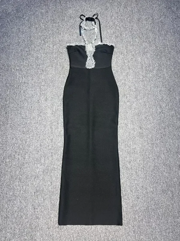 Strapless Luxury Diamond Elegant Celebrity Party Evening Dress