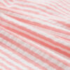 Light Pink Floral Trim Ribbon Knot Striped Casual Shorts