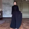 Women's Lace Trimmed Long Gown Evening Dress