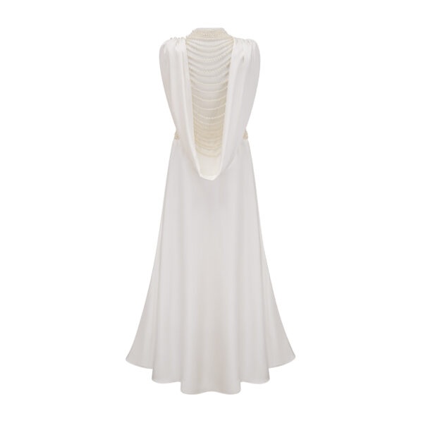 Beading High Waist Irregular Long Skirt for Banquet Evening Party Dress