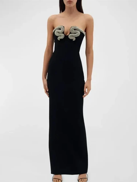 V-Neck Tight High Waist Wrapped Hip Dress with Bandage Dress