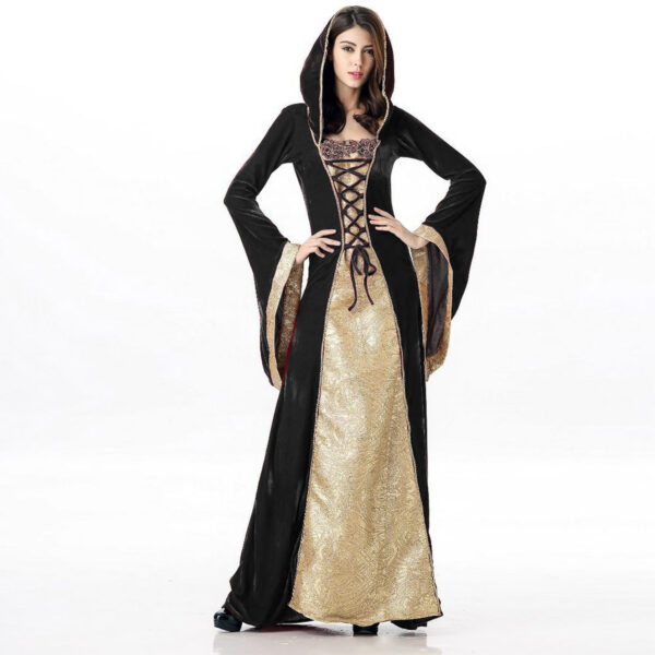 565302627 Halloween Costume European Medieval Royal Court Vintage Queen Cosplay Masquerade Party Dress