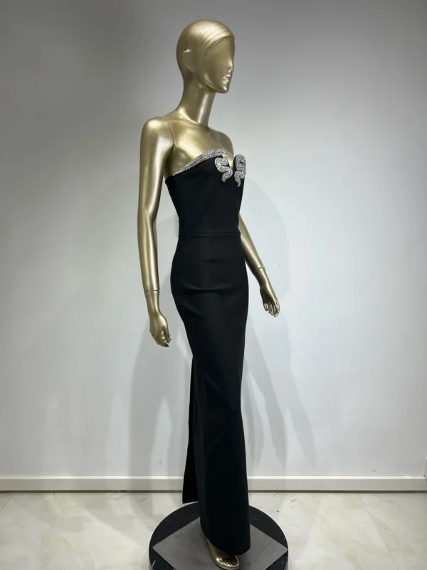 V-Neck Tight High Waist Wrapped Hip Dress with Bandage Dress