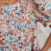 Apricot Bohemian Floral Print Short Puff Sleeve Mini Dress