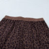 Brown Plus Size Leopard Short Set
