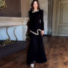 Temperament niche pleated party sequin dress