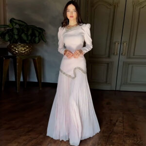 Temperament niche pleated party sequin dress