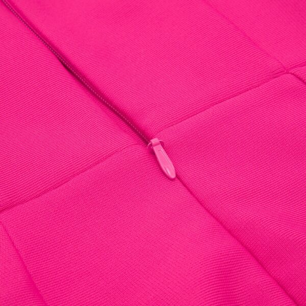 Chic Summer Dresses Women Sexy Square Collar Hot Pink Slip Mini Dress
