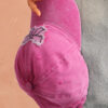 Rose Red Bow Knot Patchwork Washed Adjustable Baseball Cap