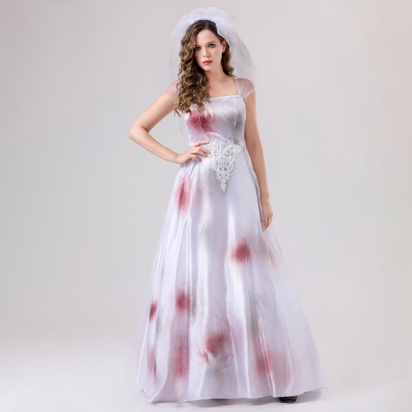 Cosplay Ghost Bride Dress for Women Party Dance Role Playing Dress