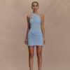 Sexy Bandage Pleated Dress with Strapless Design for Women