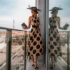 Women's Polka Dot Dress Summer  Woman Dress New Pleated Elegant Sleeveless Party A-line Dresses