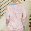 Pink Bow Tie Front Christmas Nutcracker Long Sleeve Shirt Shorts Pajama Set