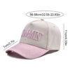 Pink MOMMIN Embroidered Color Block Baseball Cap
