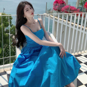 Strap Long Dress for Women, Beach Vacation Dress