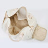 White Rhombus Textured Waterproof Travel Duffel Bag