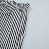 Black Stripe Plus Size Loose Straight Casual Pants