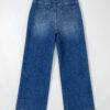 Sky Blue Tailored Seam Detail Womens Shift Jeans