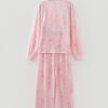 Pink Christmas Tree Nutcracker Print 2pcs Lounge Pant Set