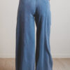 Ashleigh Blue Mineral Wash Drawstring Retro High Waist Wide Leg Western Pants