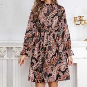 Elegant Puff Sleeve Dress for Women