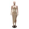 Halter Sequined Party Dress