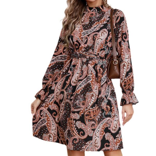 Elegant Puff Sleeve Dress for Women
