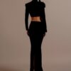Bandage skirt set long skirt two-piece set party dress