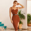 High Waist Nightclub Slim Bandage Skirt Evening Dress