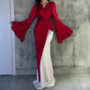571136338 Elegant Satin Two-Piece Evening Dress for Women