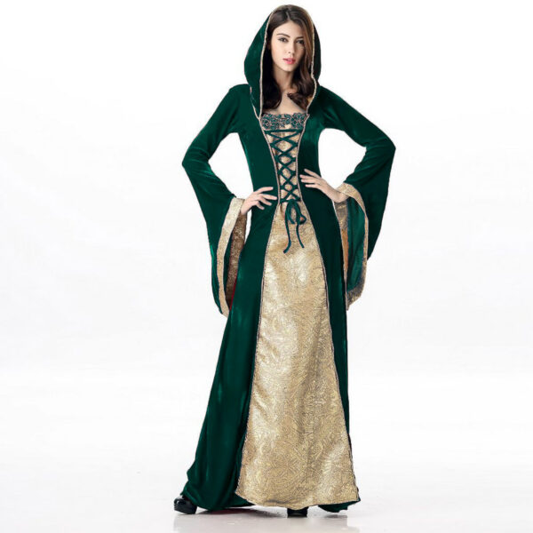 565302630 Halloween Costume European Medieval Royal Court Vintage Queen Cosplay Masquerade Party Dress