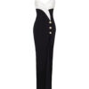 Celebrity Fashion Sexy Sleeveless V-Neck Bodycon Mini Bandage Dress