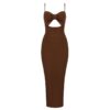 New Sexy Slim Suspenders Ladies Cocktail Party Dress