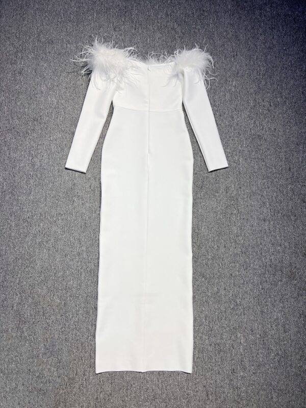 Sexy One Word Hairy Neck Hip Wrapping Dress