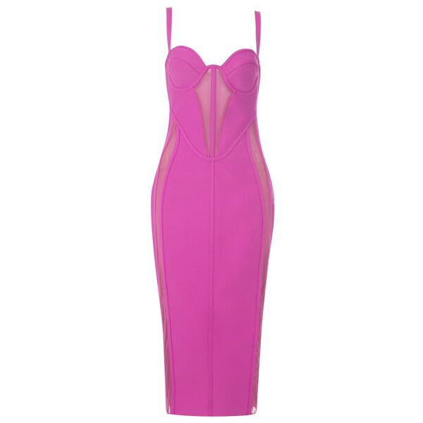 Mesh Patchwork Clothes Club Party Evening Dresses