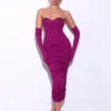 Mesh splicing bandage and suspender fashionable women's dress
