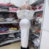 Luxury One-Shoulder Halter Neck Rhinestone Bowknot Fitted Bandage Dress