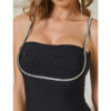 Internet Celebrity Same Suspender Waist Closing Women's Dress With Diamond Bandage Dress